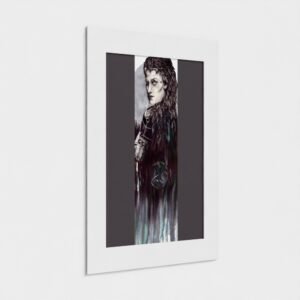 The Morrigan - mounted print of a goddess